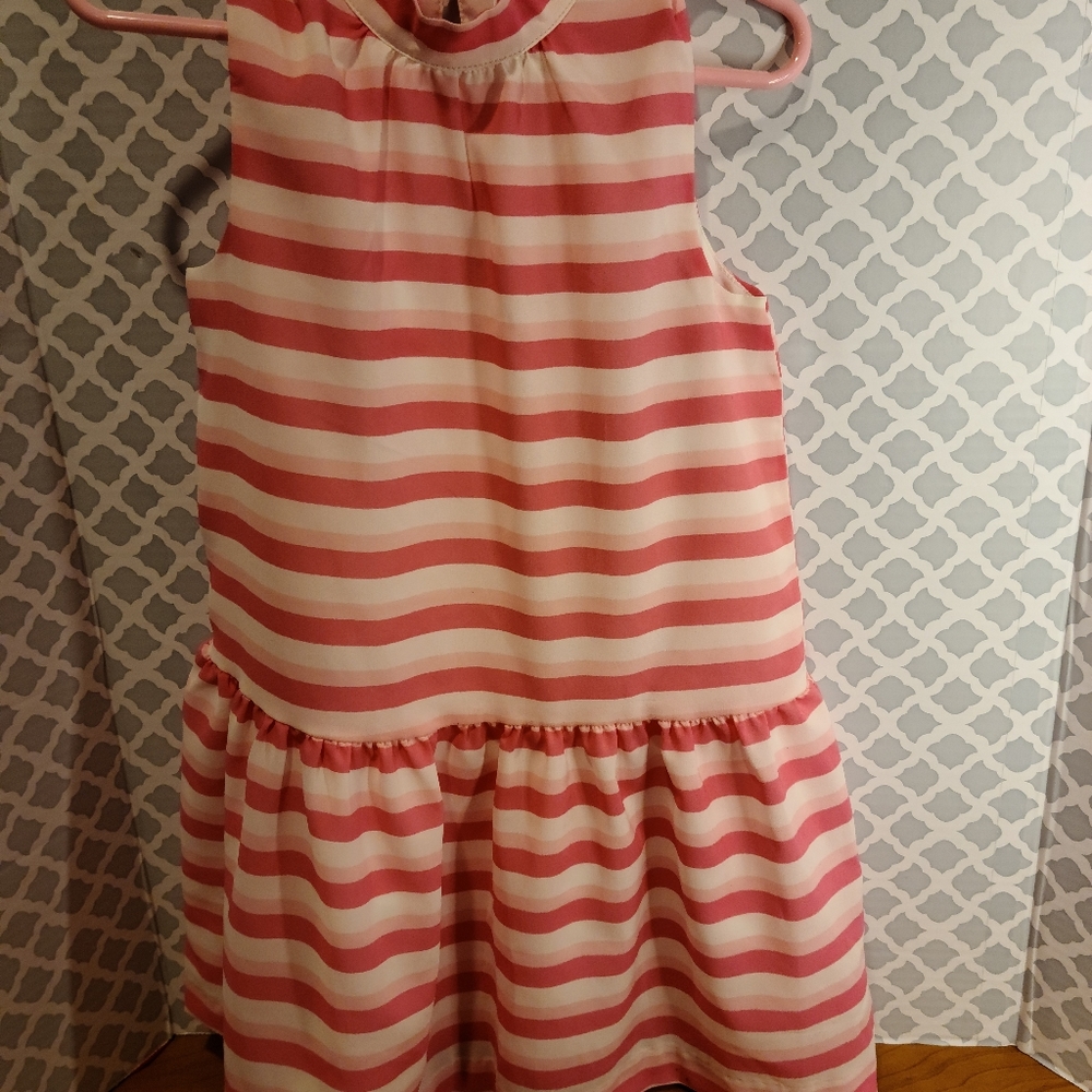 Pink stripe dress